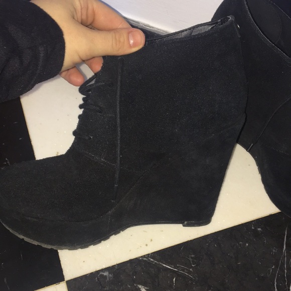 Aldo Shoes - Aldo black suede wedges